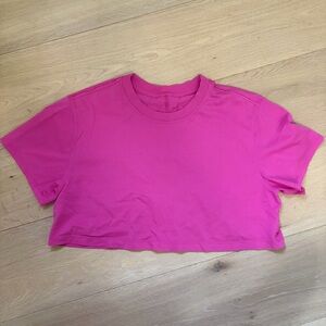 Lululemon Athletica Vibrant Pink Crop Top